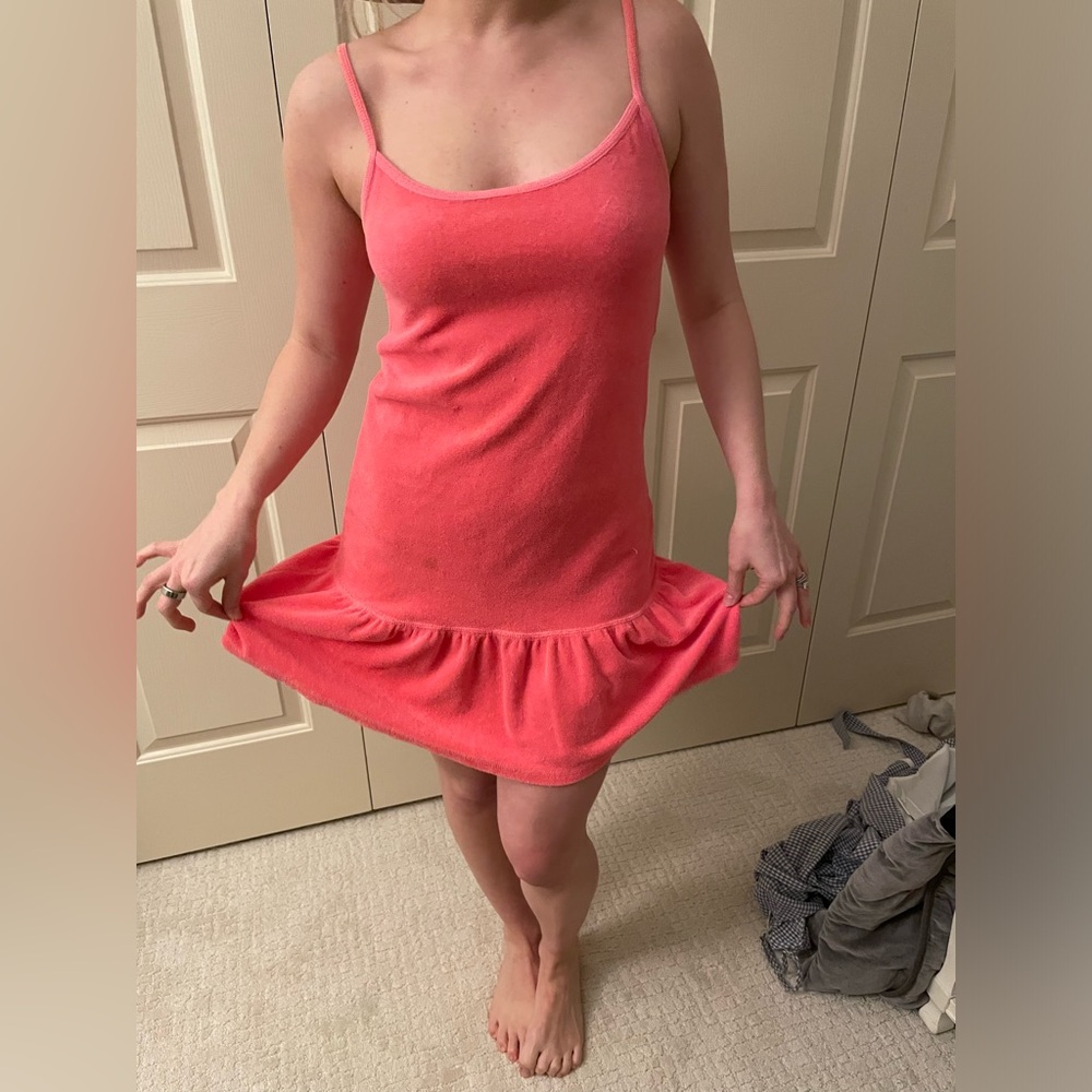 Original Juicy Couture Pink Terry Cloth Dress in size small